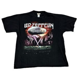 Vintage Led Zeppelin Band Zoso Tour T-shirt Winterland Tag Double Sided Size XL
